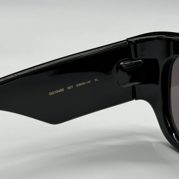 NEW GUCCI OVERSIZED SQUARE WOMEN BLACK SUNGLASSES GUCCI - Picture 12 of 15